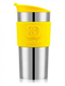 Термокружка "Travel Mug" желтого цвета - 350 мл bodum