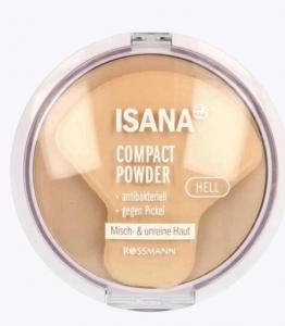 Антибактериальная пудра для лица, легкая, 9 г Isana