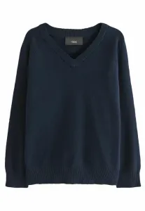 Джемпер с v-образным вырезом, стандартного кроя Next, Navy Blue