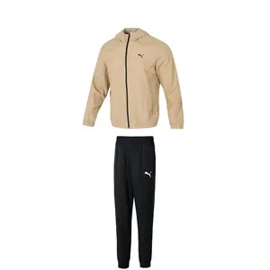 PUMA Спортивный комплект Casual для мужчин Camel Top+Black Bottom