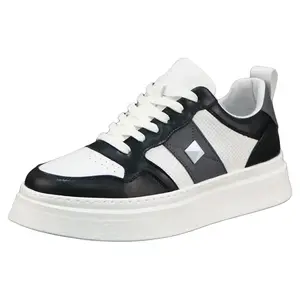 ZUOSAISI Легкие и дышащие мужские скейтерские кеды низкие White Black, цвет White Black