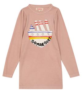 Платье из хлопкового джерси с принтом Большая собака The Animals Observatory, Soft Brown Boat