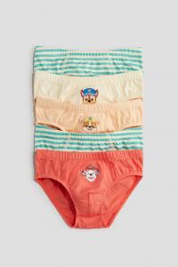 Упаковка из 5 печатных трусов H&M, мультиколор