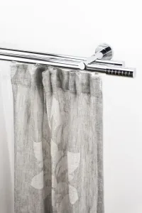 Карниз для штор GARESA "EASY", 2 направляющие, желаемая длина 65х220 см, Ø 20 мм, цвет chromfarben