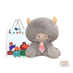 Милые и необычные плюшевые куклы снежные монстры высота 60см Whoops, серый