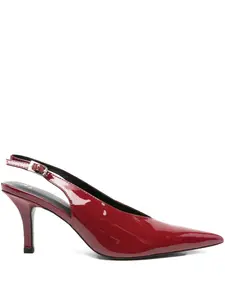 Туфли-лодочки с острым носком и пяткой 80 мм Patrizia Pepe, красный