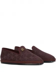 Лоферы с монограммой Roberto Cavalli, коричневый
