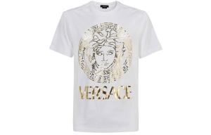 Хлопковая футболка VERSACE, белая
