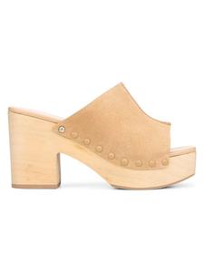 Замшевые мюли Josselyn на платформе с шипами Sam Edelman, цвет Sesame