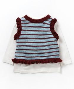 Летний вязаный жилет из двух частей, длинная футболка