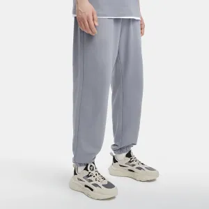 FILA Коллекция ко Дню святого Валентина вязаные спортивные брюки мужские Cyan Brick Gray Moderate Cuffed