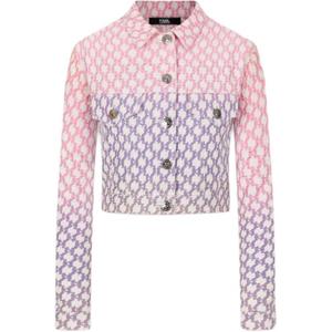 KARL LAGERFELD / Karl Lagerfeld Jeans Джинсовая куртка KARL LAGERFELD женская фиолетовая, Purple