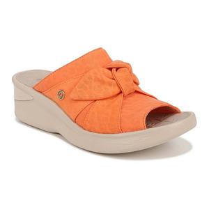 Женские моющиеся шлепанцы на танкетке Bzees Smile, оранжевый