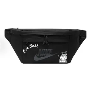 Nike Тканевая поясная сумка Regular Unisex черная, Cute Cat