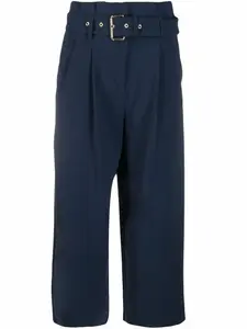 Укороченные брюки с поясом Michael Michael Kors, синий