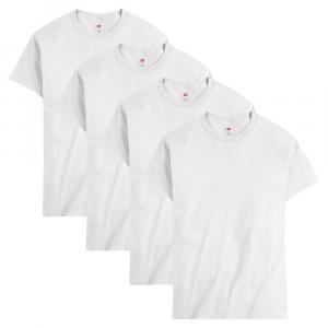 Мужская хлопковая футболка Hanes Essentials (4 шт.), черный