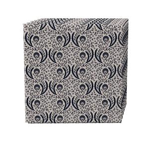 Набор салфеток из 4 шт., 100 % хлопок, 20x20 дюймов, спиральные цветы и листья.