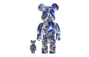 BE@RBRICK Blue And White Porcelain INNERSECT 2021 Limited Trendy Figures