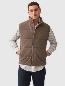 Утепленный жилет Lake Ferry из пике хлопка Rodd & Gunn, Khaki