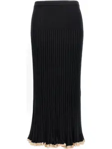 Юбка миди в рубчик Proenza Schouler, черный