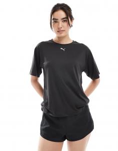 Свободная тренировочная футболка Puma Tad черного цвета