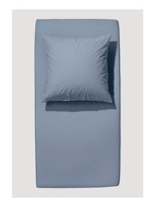Простыня Hessnatur Satin aus reiner Bio Baumwolle, цвет graublau