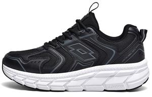 Скользоустойчивые женские повседневные кроссовки LOTTO с низким верхом, черно-белые