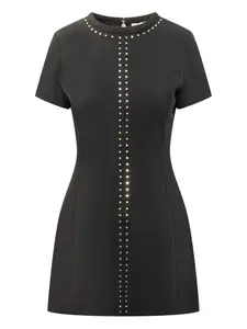 Платье с украшением в виде заклепок Michael Michael Kors, черный