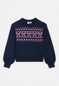 Джемпер GAP KIDS RELAXED SWEATER GIRLS, Navy Uniform/Black