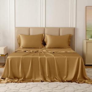 THXSILK Комплект постельного белья thxsilk из натурального шелка тутового дерева 22 momme Metallic Gold