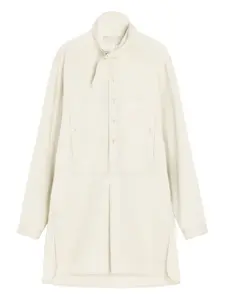 Рубашка с карманами на пуговицах Lemaire, кремовый