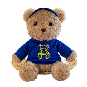 Плюшевый медведь 30 см OLOEY, темно-синий