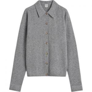 Тотайм Пуловер на пуговицах TOTEME, Хизер Грей