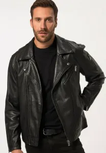 Лучшая кожаная куртка для байкера Jp1880, Black