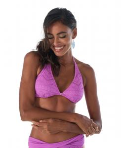 Размеры женского вязаного бюстгальтера-топа для бикини на косточках LASCANA, Lilac