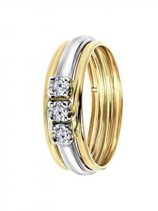 Круглое кольцо из золота 585 пробы Lucardi