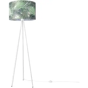 Paco Домашний торшер Trina Ostend E27 Абажур Офисный штатив Лампа для чтения Украшение детской комнаты Джунгли Paco Home, белый