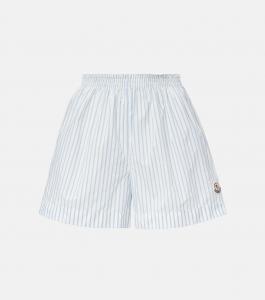 Полосатые технические шорты Moncler
