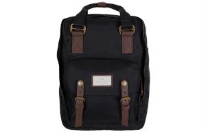 Нейлоновый рюкзак для ноутбука унисекс черный Doughnut, каштан × абрикос