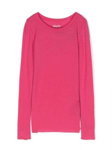 Molo crew-neck merino wool sweatshirt, розовый