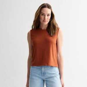 Женский свободный топ Sonoma Goods For Life, цвет cinnamon powder