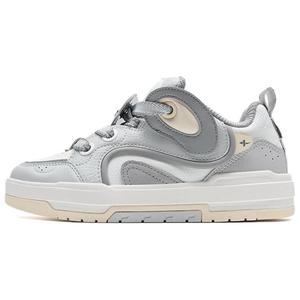 XTEP Износостойкие, нескользящие, низкие кроссовки для скейтбординга, женские, серо-белые