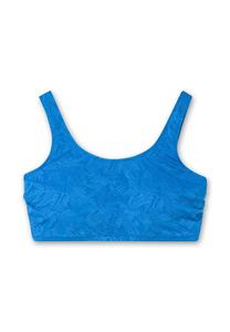 Бикини-Бюстье с цветочной структурой и мягкими чашечками Sheego, цвет kobalt