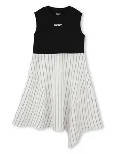 Платье в полоску Dkny Kids, черный