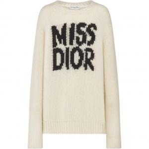 Кашемировый свитер женский экрю DIOR