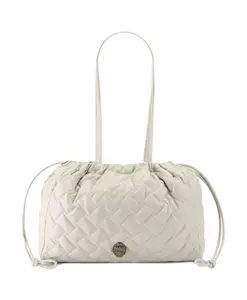 Бежевая экологичная стильная сумка Kurt Geiger, белый