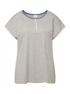 Ночная рубашка Ulla Popken Pyjama Shirt, цвет light grey denim