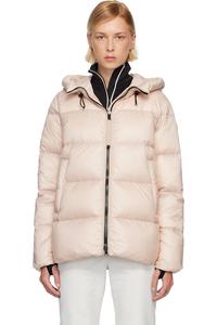 Пуховая куртка с капюшоном Serittes Moncler, розовый