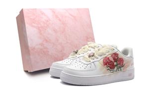 Кроссовки Nike Air Force 1 Skateboard Shoes Women's Low-Top White/Red