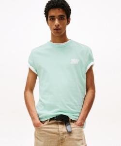 Обычная футболка с коротким рукавом и выпуклой спинкой